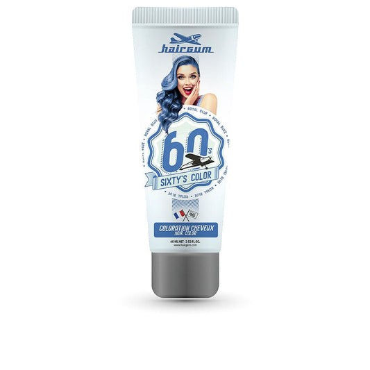 Hairgum Sixty's Color – vopsea de păr, 60 ml – royal blue