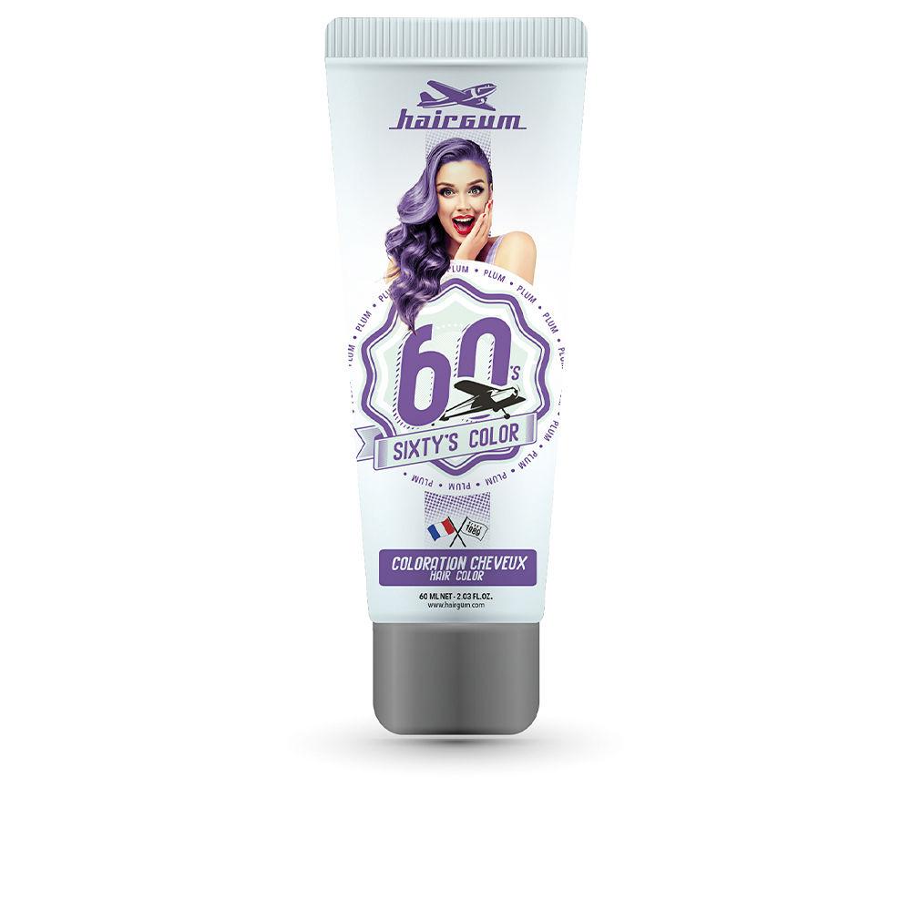 Hairgum Sixty's Color – vopsea de păr, 60 ml – plum