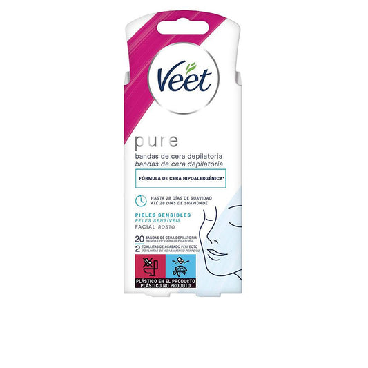 Veet Bandas De Cera Wax Strips For Sensitive Skin Gentle And Effective Removal
