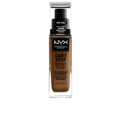 Nyx Professional Make Up Can't Stop Won't Stop Full Coverage Foundation All Day Flawless Coverage