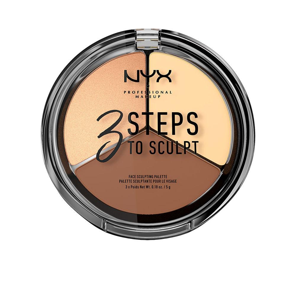 Nyx Professional Make Up 3 Steps To Sculpt Face Sculpting Palette Perfect Contour