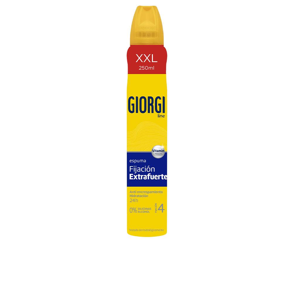 Giorgi Line Fijación Extrafuerte Fixing Foam For Hair Styling Glossy Sleek Finish