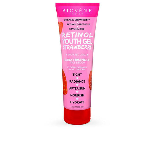 Biovène Retinol Youth Gel Strawberry Cosmetic Gel Extra Firming Visible Lifting Results