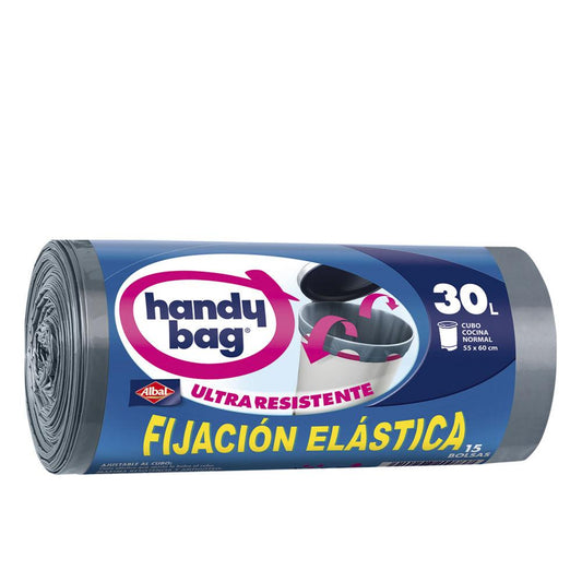 Albal Handy Bag Fijacion Elastica Trash Bag Secure Elastic Fit
