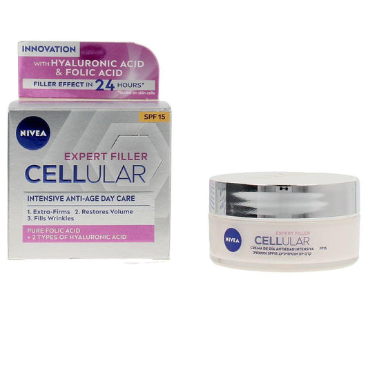 Nivea Nivea Cellular Cellular Filler Hyaluronic And Folic Day Cream Spf15 Deep Hydration