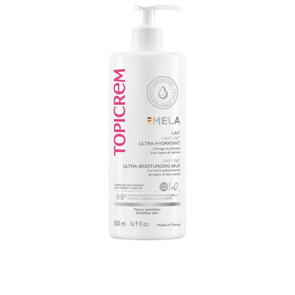 Topicrem Mela Body Milk Ultra Moisturizing And Unifying SPF15 Radiant And Hydrated Skin