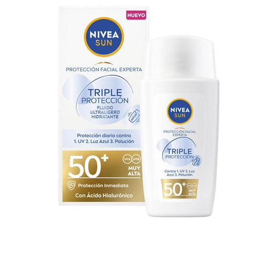 Nivea Nivea Sun Ultra Light Facial Fluid SPF50 Lightweight Invisible Skin Defense