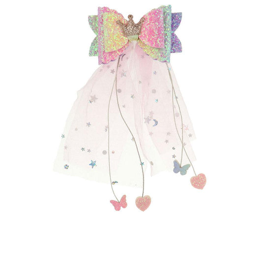 Inca Pinza Crocodile Clip Bow And Tulle Kids Hair Accessory