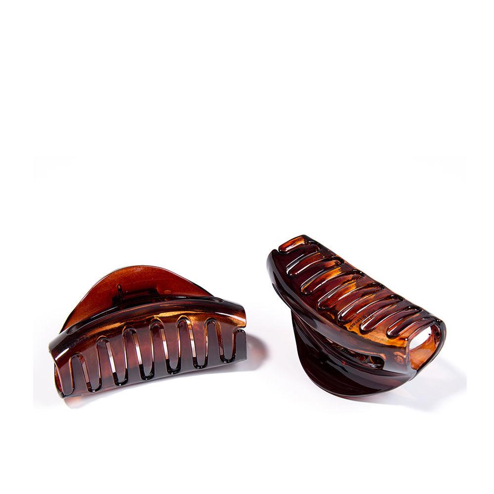 Inca Inca Pinza Hair Clip Oversized Brown French Shell Design