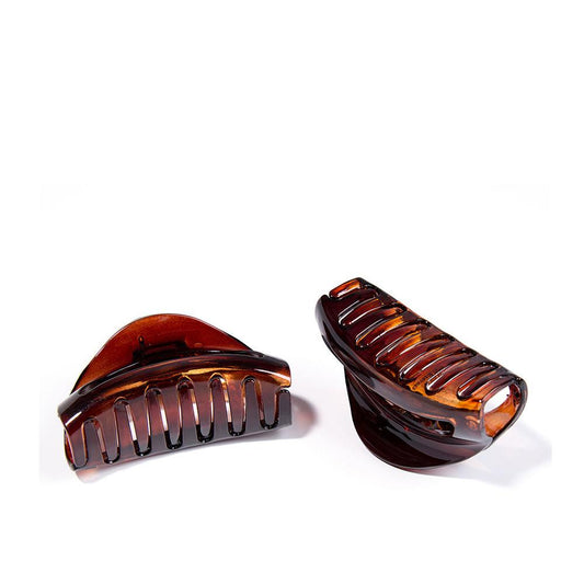 Inca Inca Pinza Hair Clip Oversized Brown French Shell Design