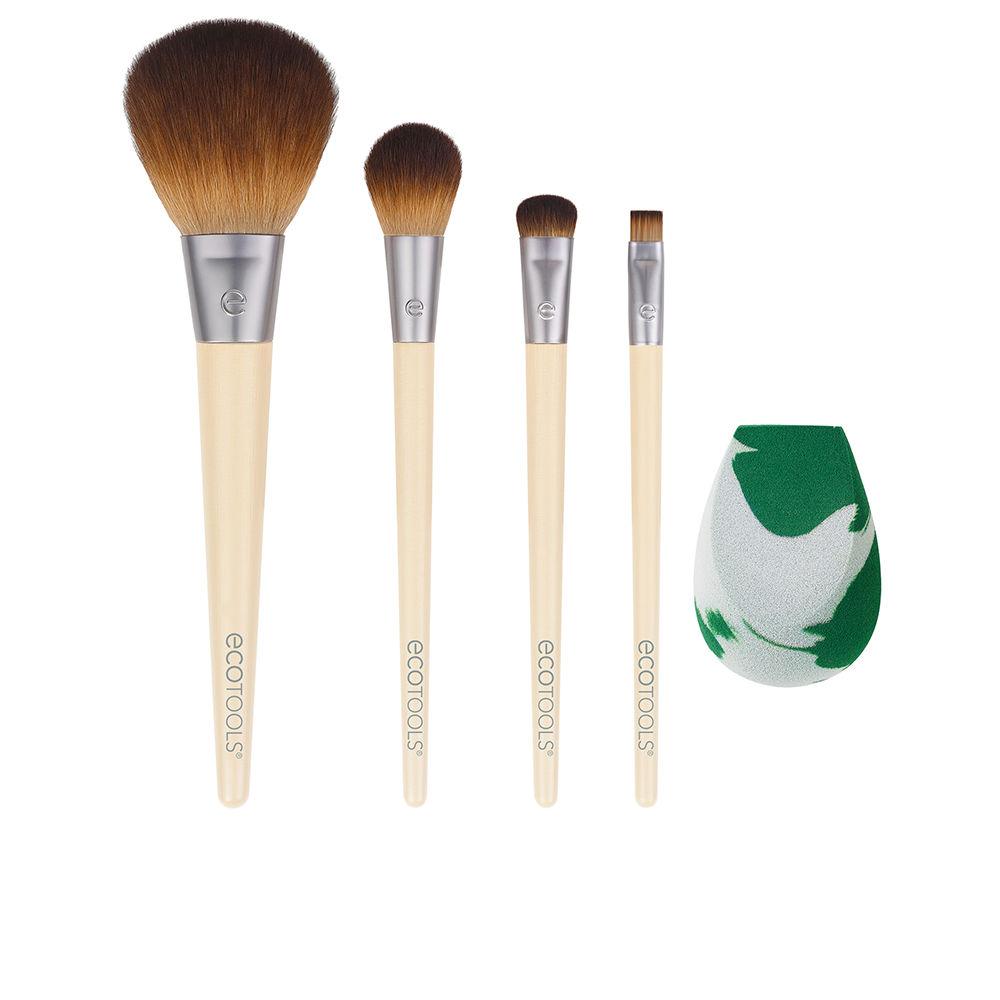 Ecotools The Core Five Lote Makeup Brush And Sponge Set Eco Friendly Makeup Essentials