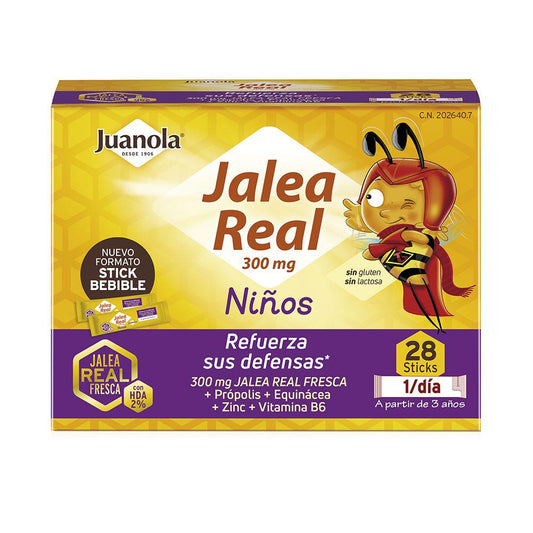 Juanola Jalea Real Niños Stick – produs cosmetic, 28 buc.