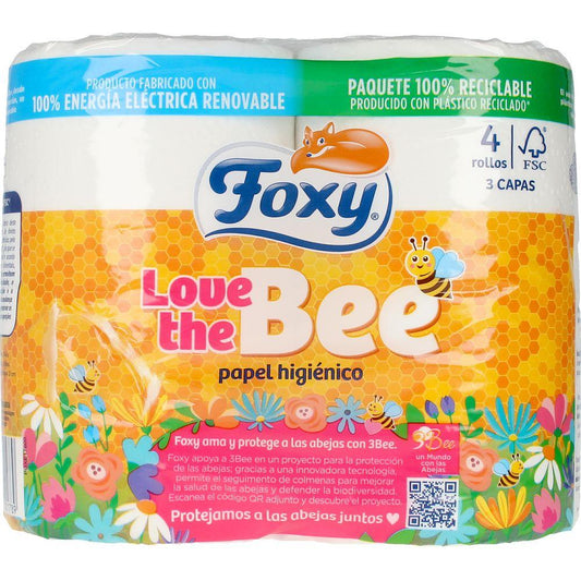 Foxy Love The Bee Toilet Paper 3 Ply Superior Softness