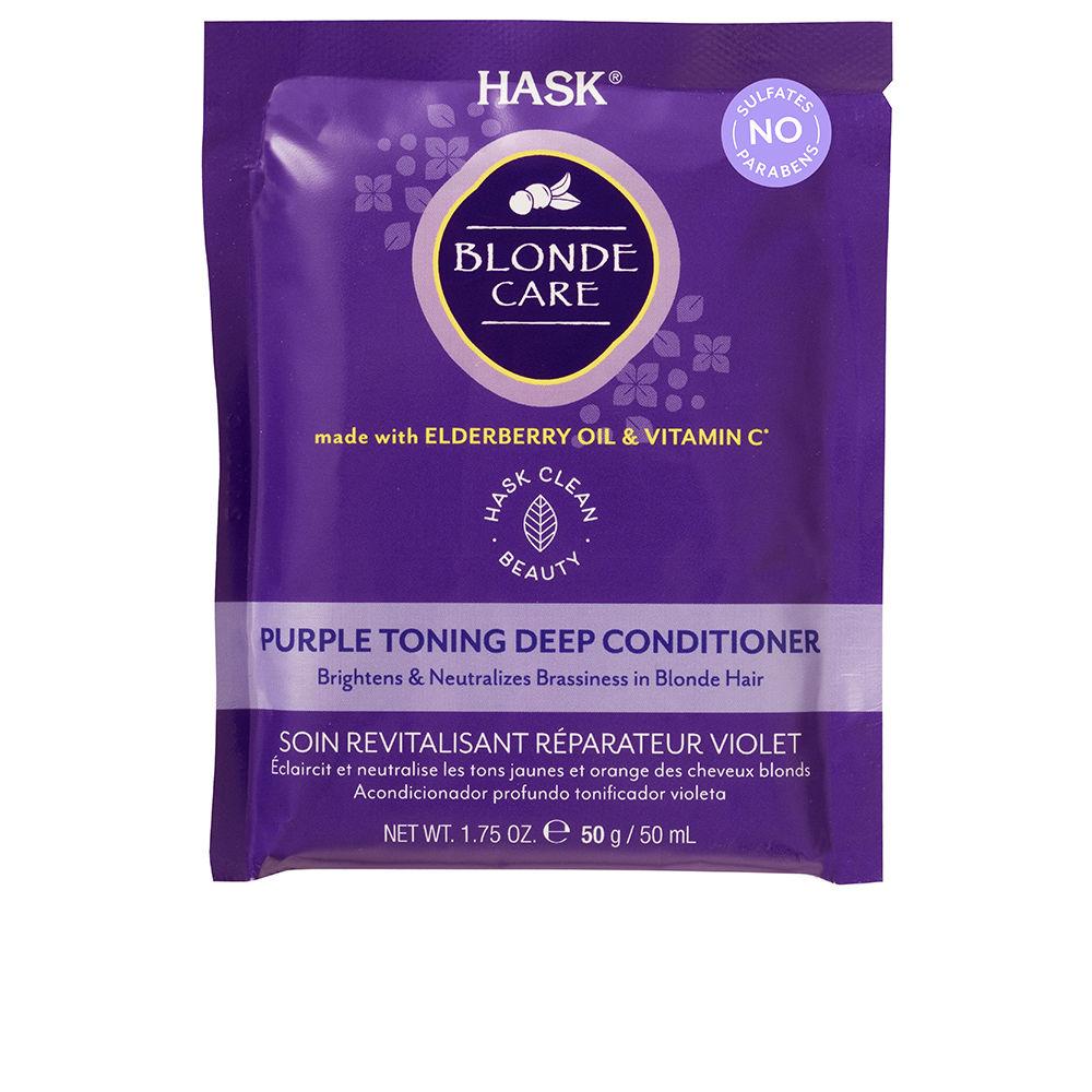 Hask Blonde Care Purple Toning Deep Conditioner Yellow Tone Neutralization
