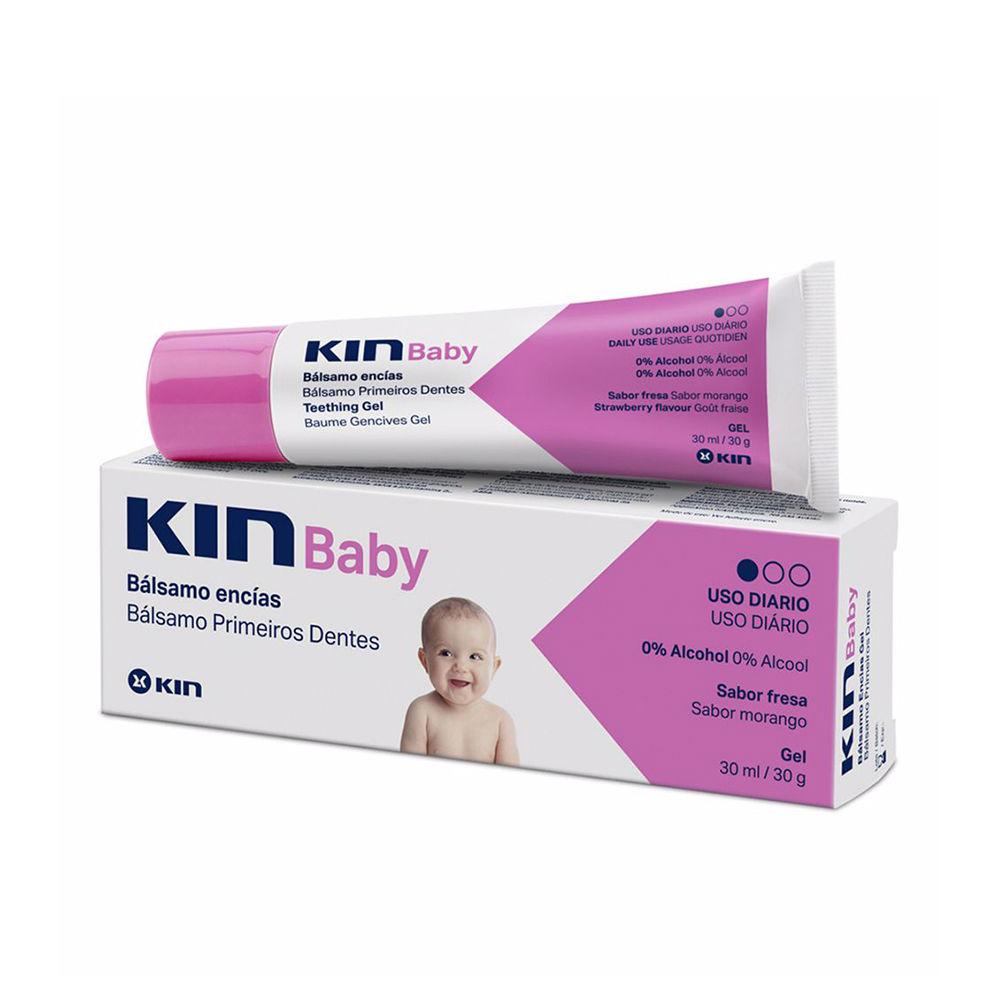 Kin Kin Baby Teething Gel Balm Soothing Strawberry Relief
