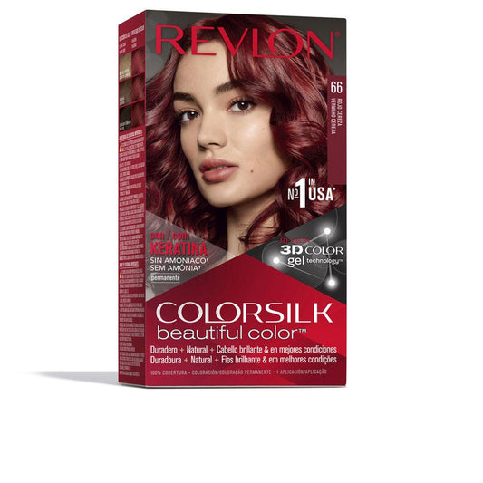 Revlon Mass Market Colorsilk – vopsea de păr, 1 buc. – 66-cherry red 1 buc.