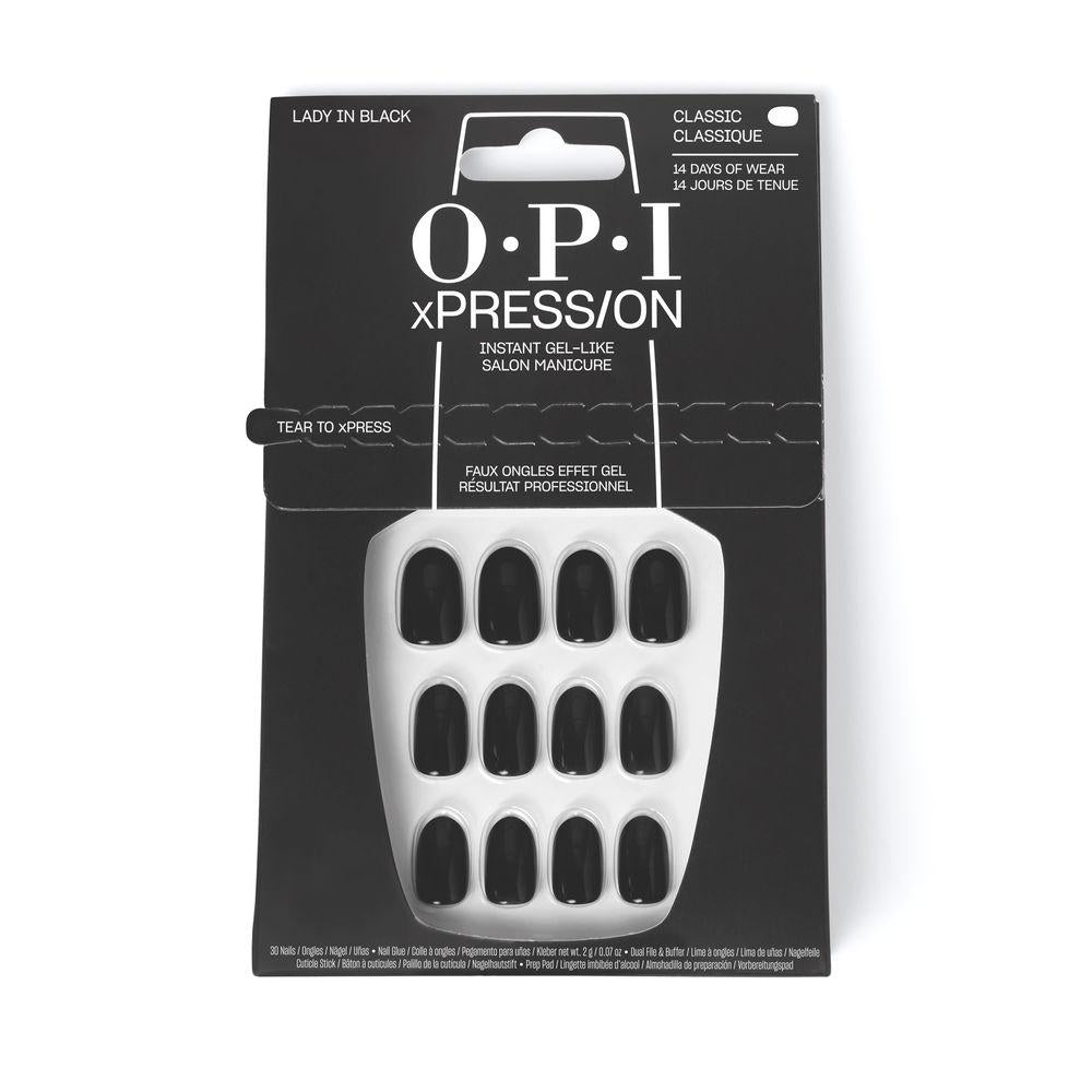 Opi Xpress On – unghii false, 30 buc. – Lady in Black 30 buc.