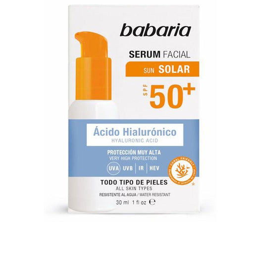 Babaria Solar Hyaluronic Acid Facial Serum SPF50+ Superior Sun And Hydration