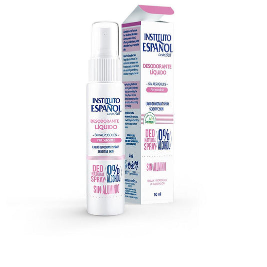 Instituto Español Piel Sensible Liquid Deodorant Spray No Alcohol No Aluminum