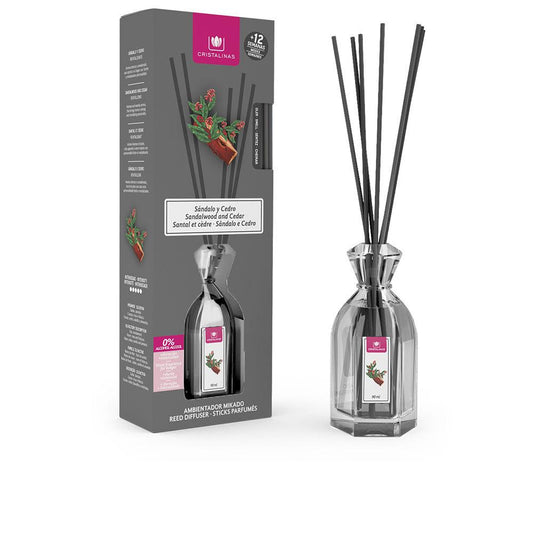 Cristalinas Mikado Cristalinas Air Freshener Sandalwood Cedar Long Lasting Freshness