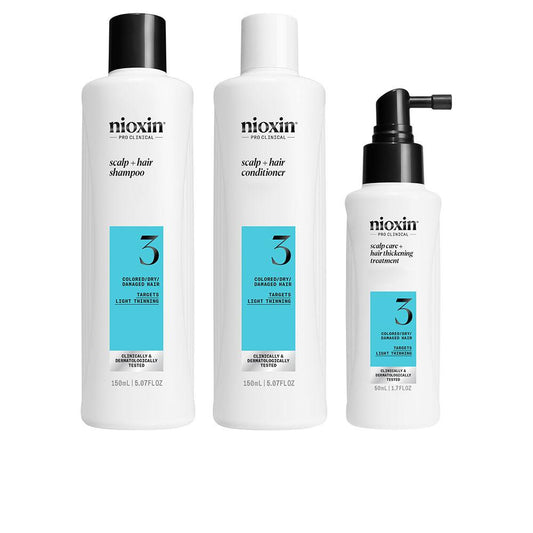 Nioxin 3D Care System Hair Kit For Colored Hair With Mild Thinning Thicker Fuller Hair