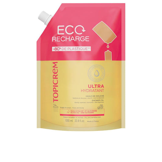 Topicrem Uh Shower Oil Refill Infused With Olive Oil Gentle Cleanse And Moisture