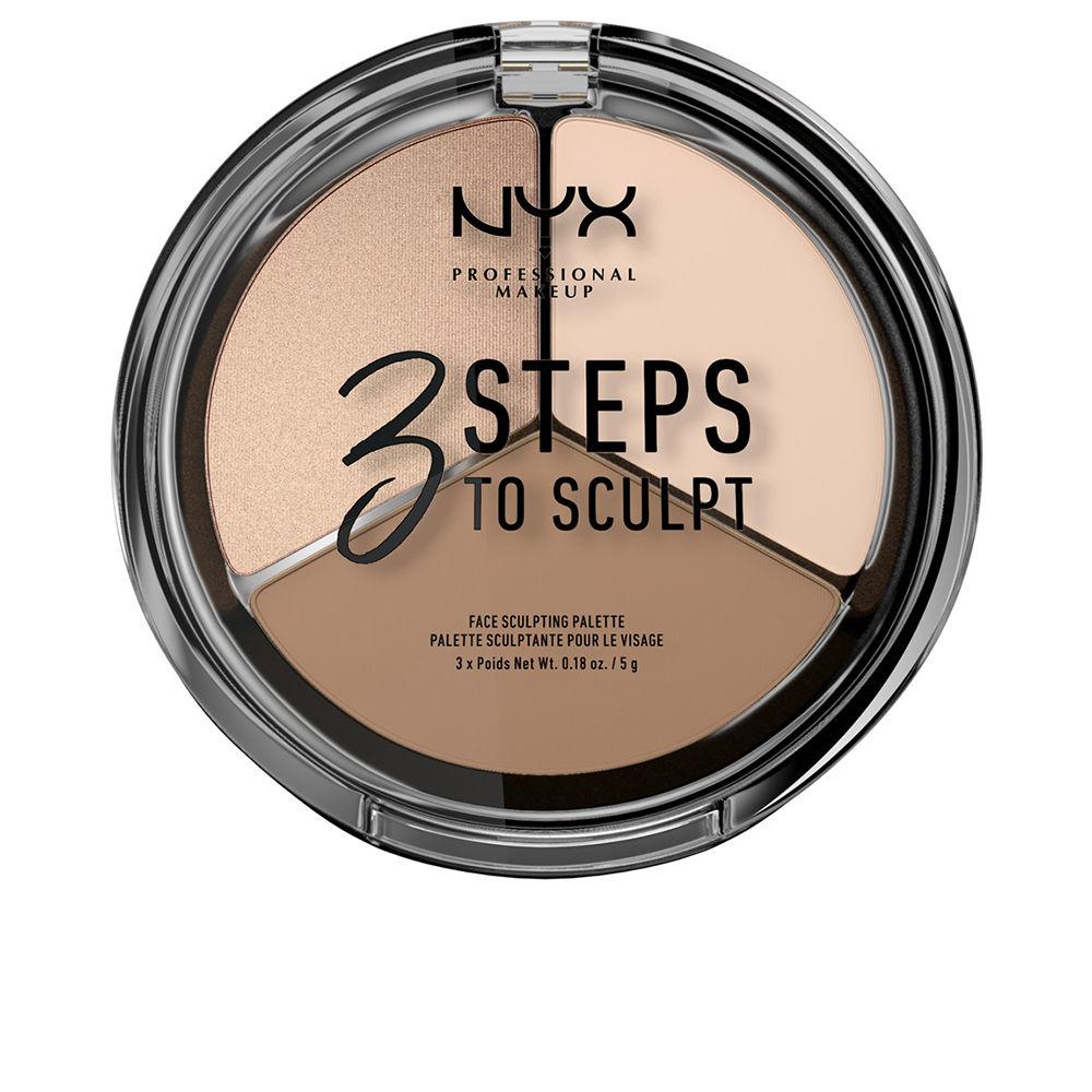 Nyx Professional Make Up 3 Steps To Sculpt Face Sculpting Palette Perfect Contour