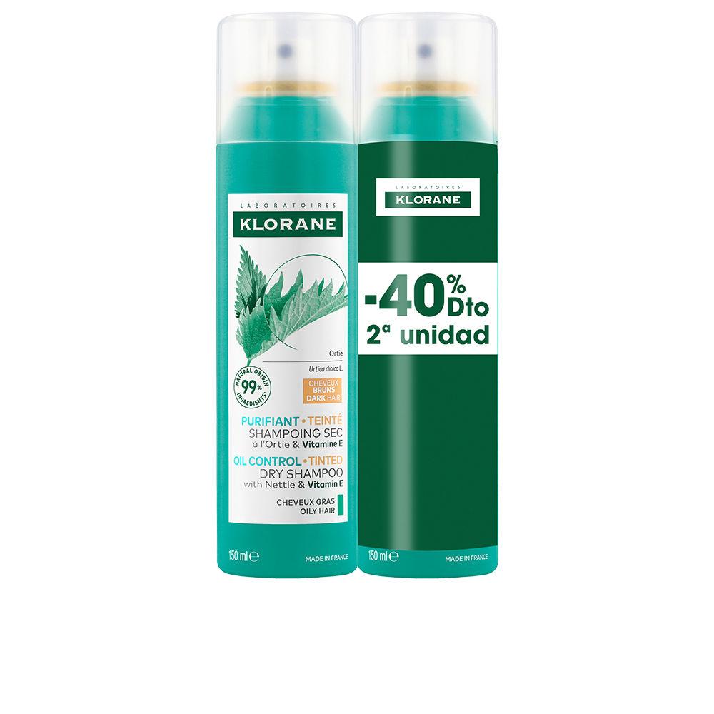 Klorane Ortie Dioïque Dry Shampoo For Dark Hair Powerful Natural Sebum Control
