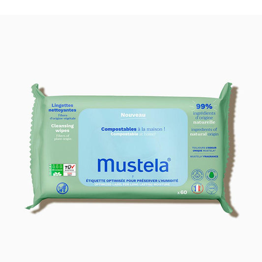 Mustela Bio Mustela Compostable Cleaning Wipes Eco Friendly And Gentle