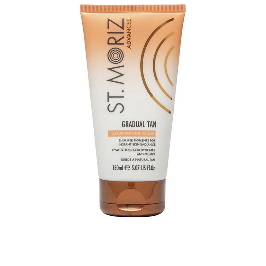 St. Moriz Gradual Tan Illuminating Self Tanning Lotion Instant Radiant Tanned Skin