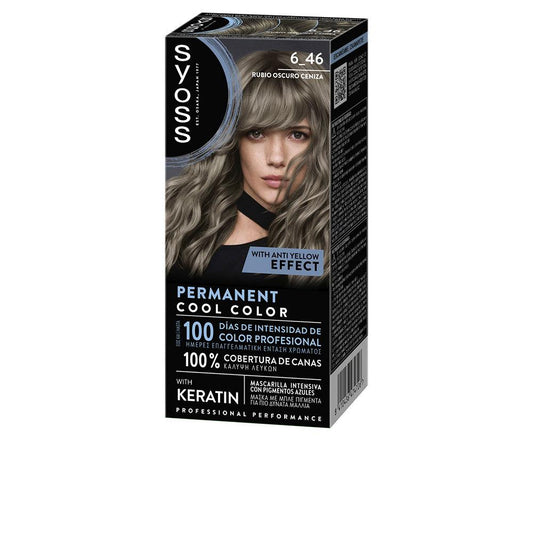 Syoss Permanent Cool Color – vopsea de păr, 1 buc. – 6.46-Rub Osc Cen 1 buc.