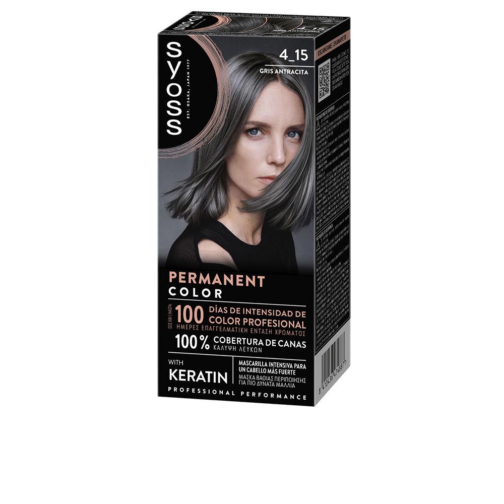 Syoss Permanent Color – vopsea de păr, 1 buc. – 4.15-Gris Antracita 1 buc.