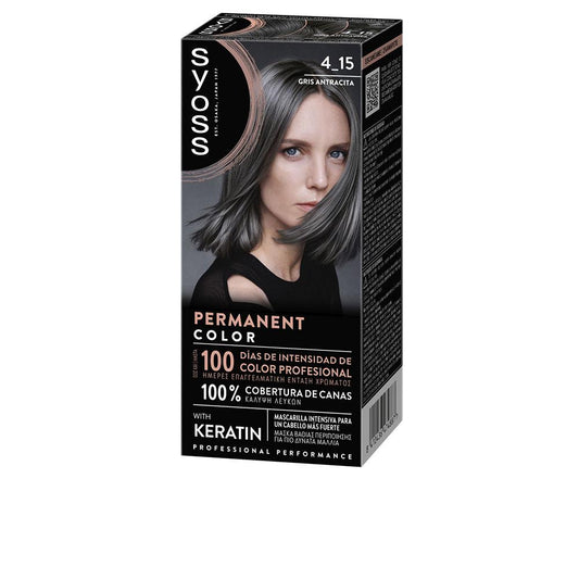 Syoss Permanent Color – vopsea de păr, 1 buc. – 4.15-Gris Antracita 1 buc.