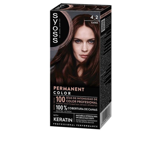 Syoss Permanent Color – vopsea de păr, 1 buc. – 4.2-Caoba 1 buc.
