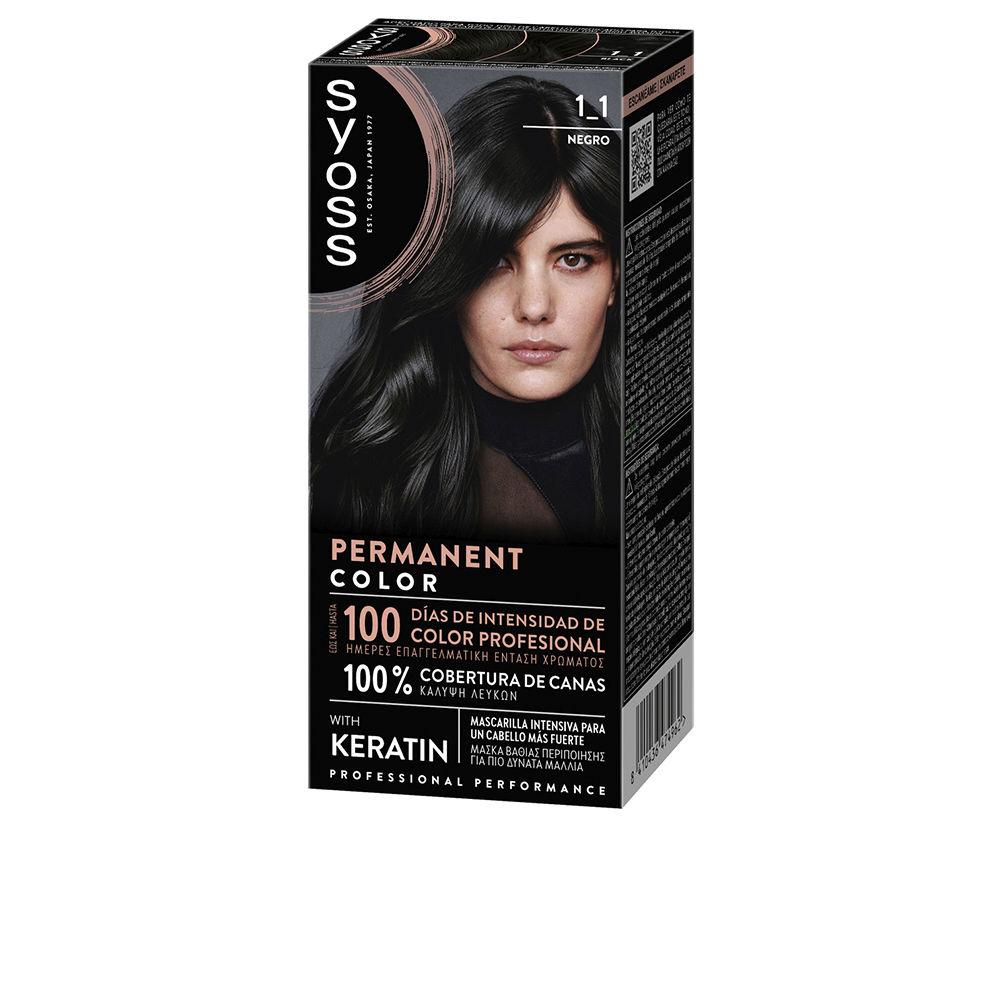 Syoss Permanent Color – vopsea de păr, 1 buc. – 1.1-Negro 1 buc.