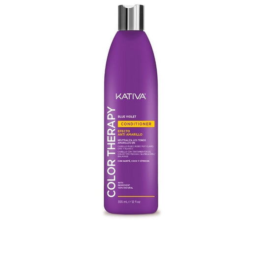 Kativa Color Therapy Blu Violetto Anti Effetto Giallo – balsam pentru păr, 355 ml