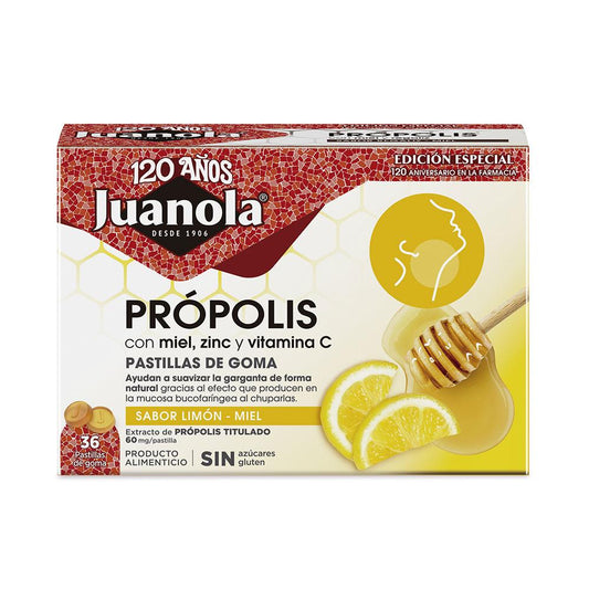 Juanola Própolis Juanola – supliment alimentar gumă, 36 buc.