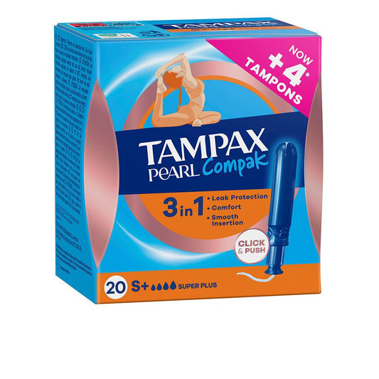 Tampax Pearl Compak – tampon, 20 uds