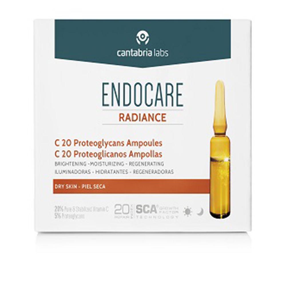 Endocare Radiance Oil Free Ampoules With Proteoglycans Radiant And Youthful Skin