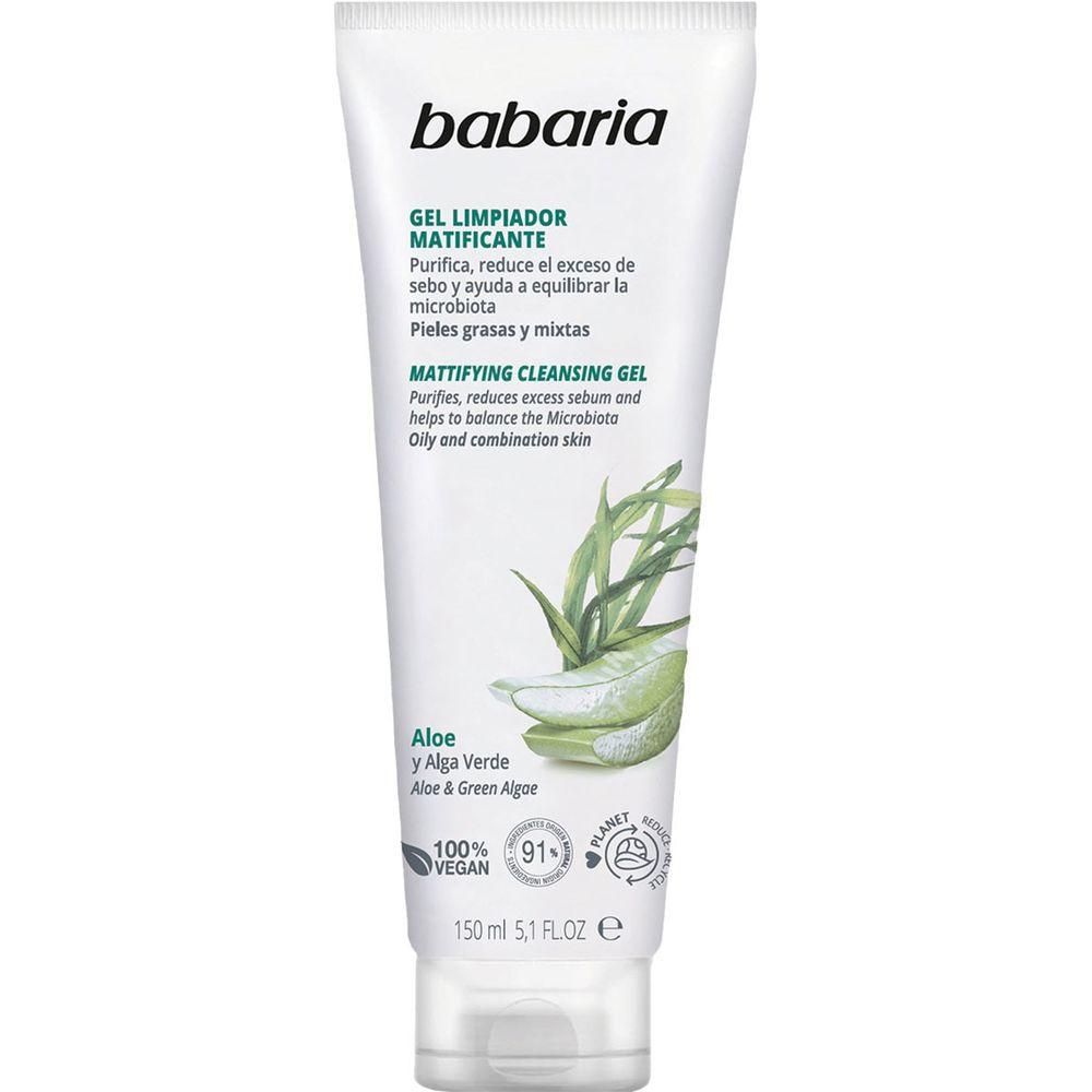 Babaria Aloe Vera Facial Cleansing Gel Natural Mattifying Effect