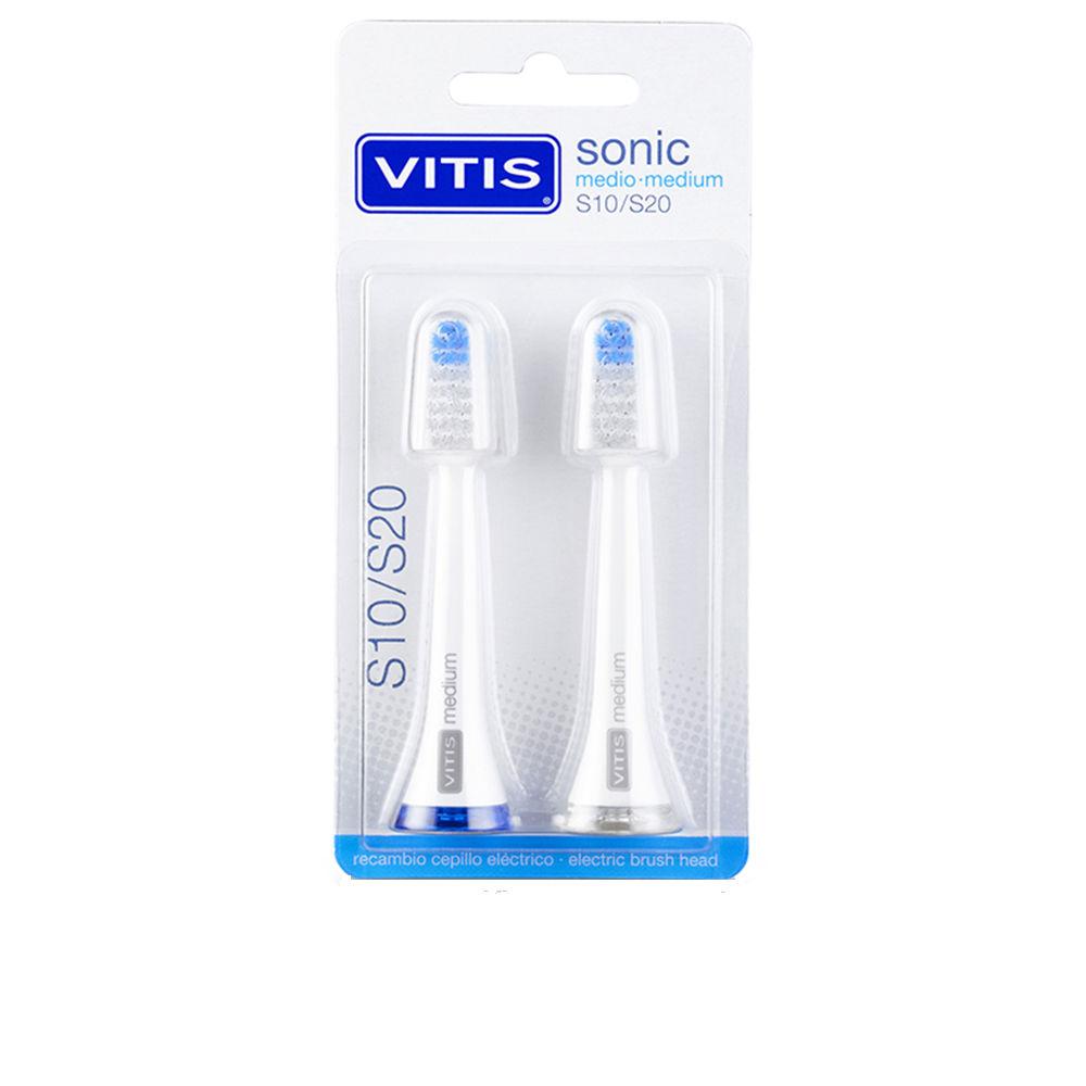 Vitis Sonic Testine Medie Per – periuță de dinți, 2 buc.