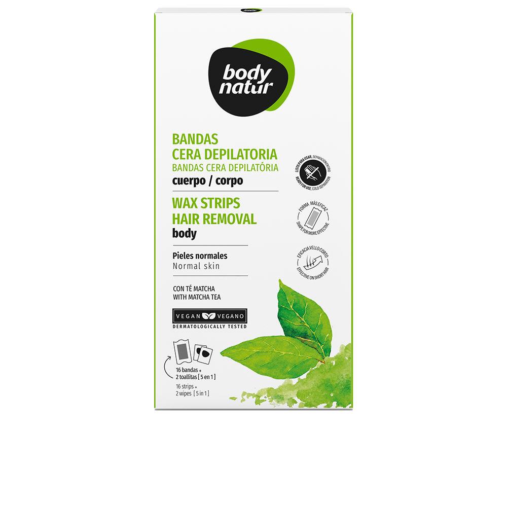 Body Natur Depilación Body Natur Wax Strips With Matcha Tea Effortless And Long Lasting