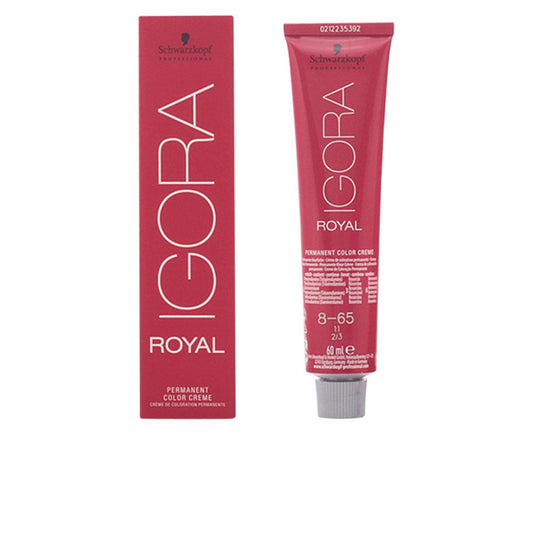 Schwarzkopf Igora Royal – vopsea permanentă pentru păr, 60 ml – 8-65