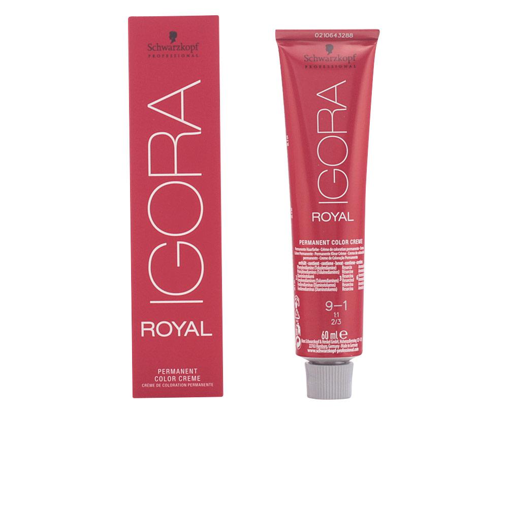 Schwarzkopf Igora Royal – vopsea permanentă pentru păr, 60 ml – 9-1