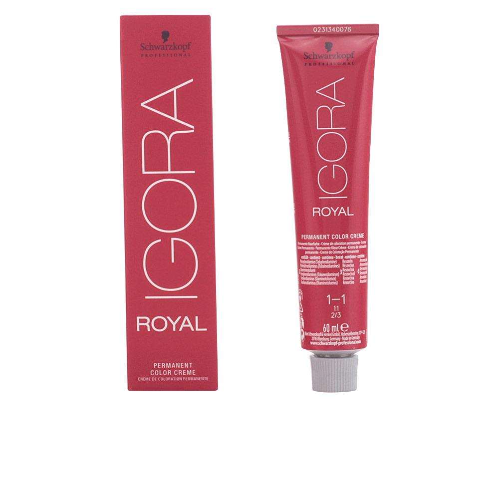 Schwarzkopf Igora Royal – vopsea permanentă pentru păr, 60 ml – 1-1