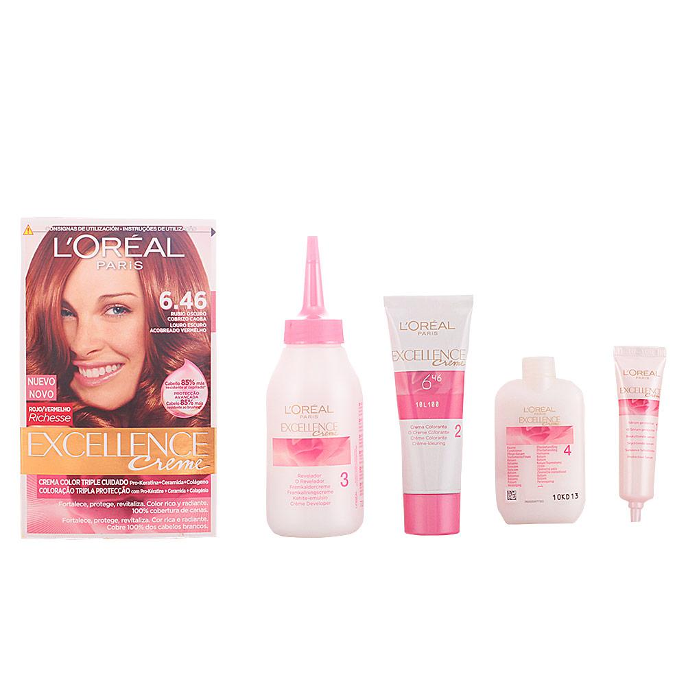 L'Oréal Paris Excellence – cremă, 192 ml – 6.46-dark coppery mahogany blonde 192 ml