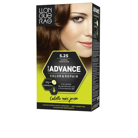 Llongueras Color Advance – vopsea de păr, 1 buc. – 5,25-marrón chocolate 1 buc.