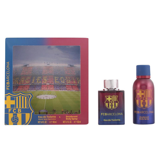 Sporting Brands F.C. Barcelona Perfume Set Eau De Toilette And Deodorant Fresh Natural Scent