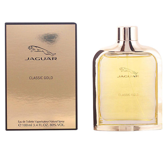 Jaguar Classic Gold Perfume Eau De Toilette Woody Elegance For Gentlemen