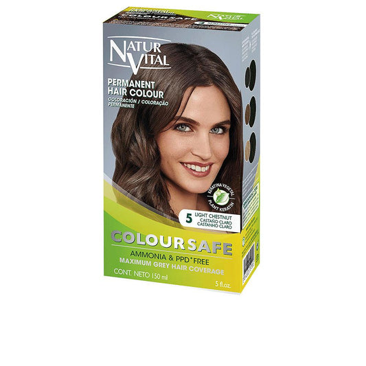 Natur Vital Coloursafe – vopsea permanentă pentru păr, 150 ml – 5-light brown